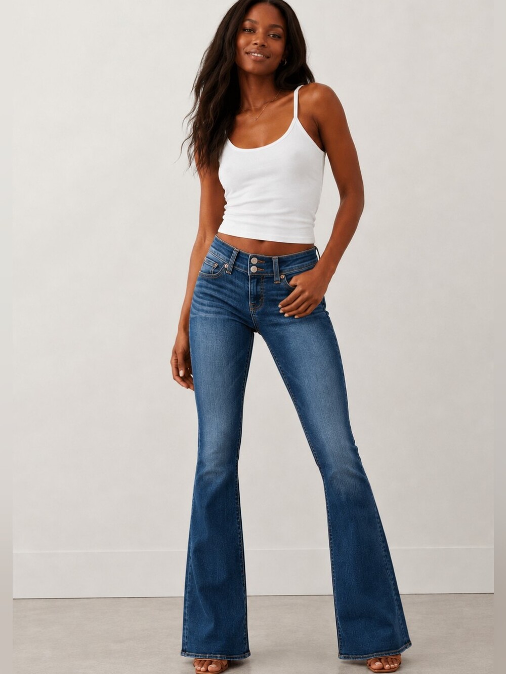 ❤AMERICAN EAGLE ARTIST FLARE JEANS, 2L (26 LONG / TALL)